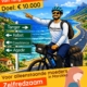 Flyer razzoukiopfietstocht: 1000 km fietsen voor moeders in het Rif-gebied